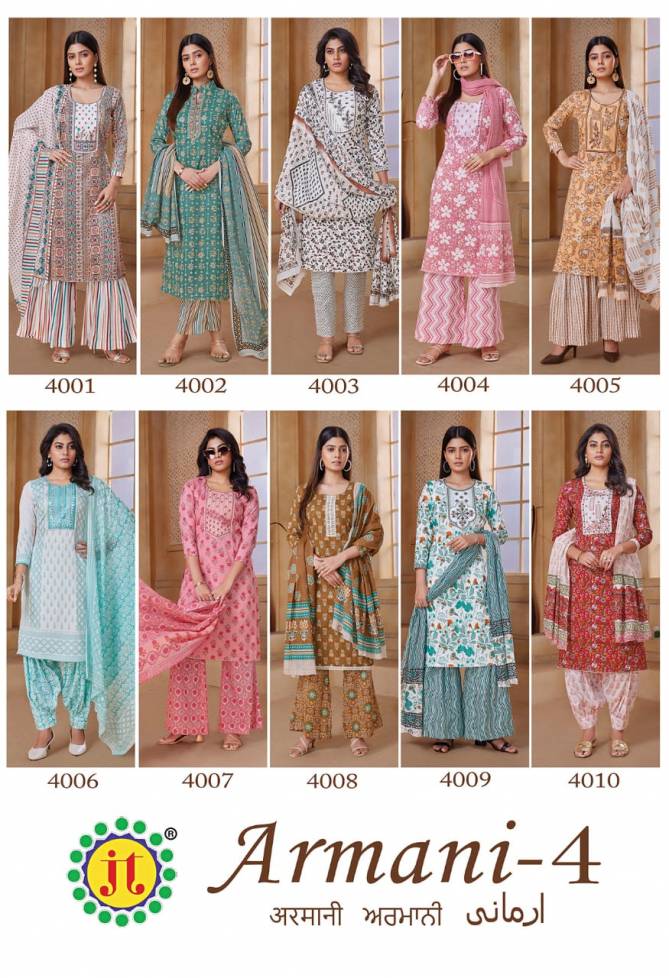 Jt Armani Vol 4 Printed Cotton Dress Material Catalog
